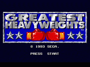 md游戏 重量级拳击（美）Greatest Heavyweights (USA)