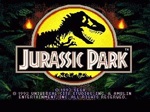 md游戏 侏罗纪公园(日)Jurassic Park (Japan)