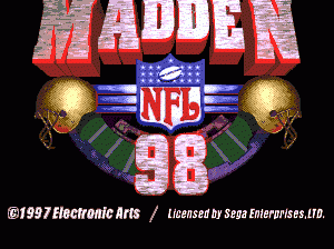 md游戏 约翰麦登橄榄球98(美)Madden NFL 98 (USA)