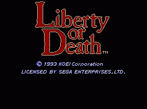 md游戏 独立战争(美)Liberty or Death (USA)