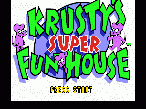 md游戏 科瑞斯特的超级乐家（欧美）（版本1.1）Krusty's Super Fun House (USA, Europe) (v1.1)