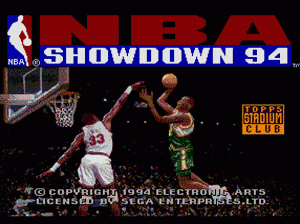 md游戏 NBA灌篮赛94(美欧)NBA Showdown '94 (USA, Europe)