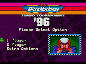 md游戏 微型机器96(J-Cart)(欧)Micro Machines Turbo Tournament 96 (Europe) (J-Cart)