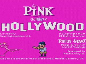 md游戏 粉色好莱坞(美)Pink Goes to Hollywood (USA)