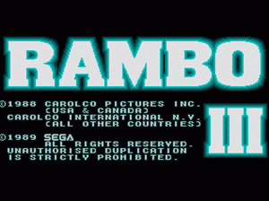 md游戏 蓝博3(世界)Rambo III (World)